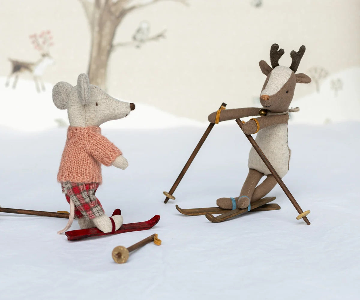 Winter Mouse with Ski Set - Big Sister