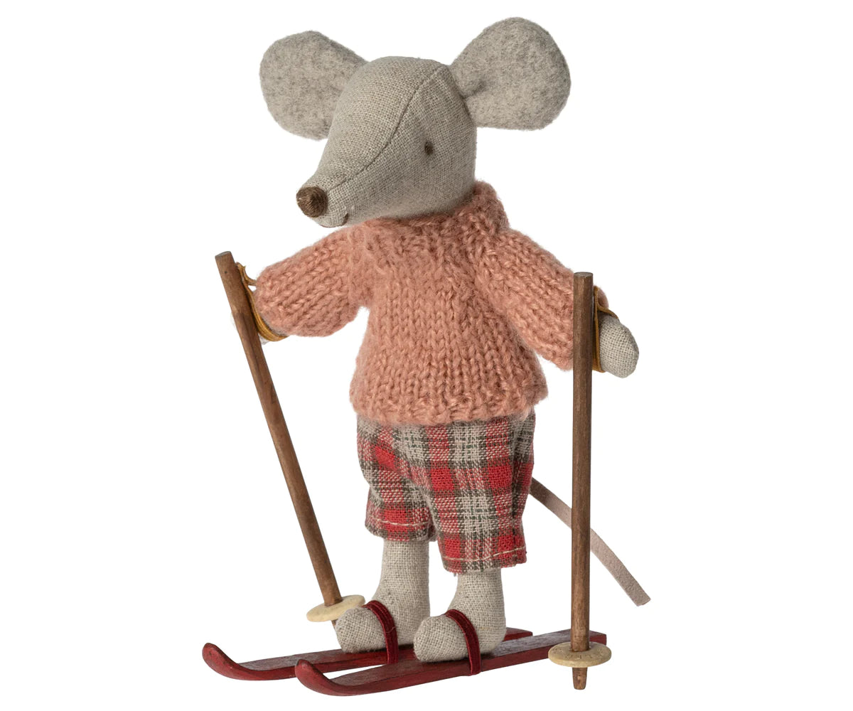 Winter Mouse with Ski Set - Big Sister