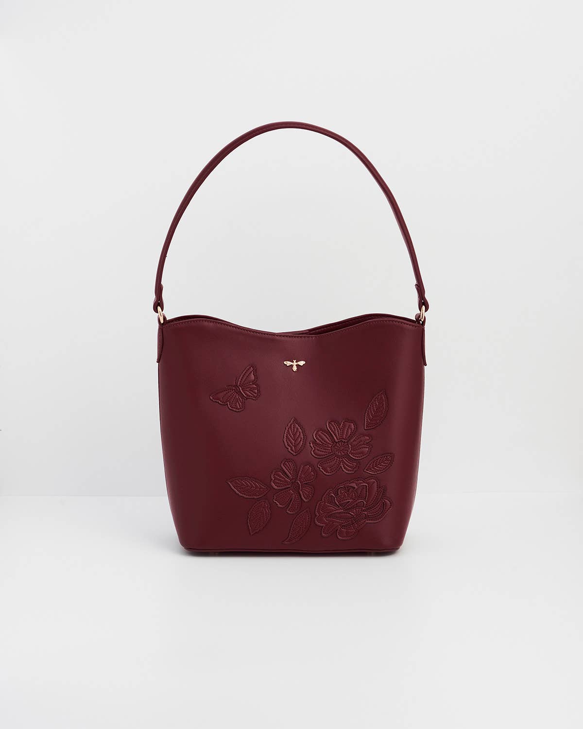 Margot Floral Applique Bucket Bag