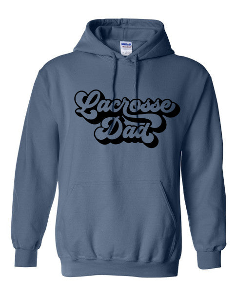 Retro Lacrosse Dad Hoodie