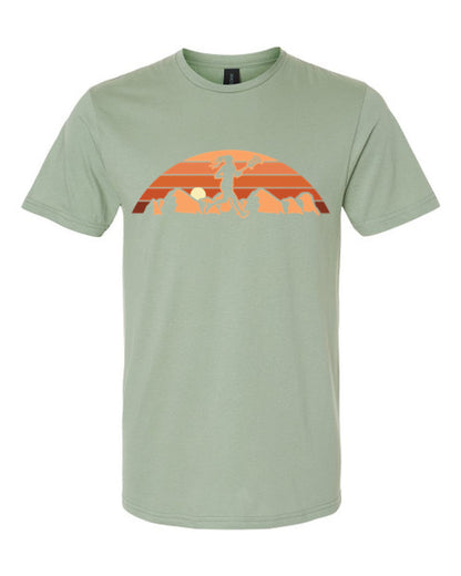 Sage Mtn. Sunset Lacrosse T-shirt-FEMALE Player