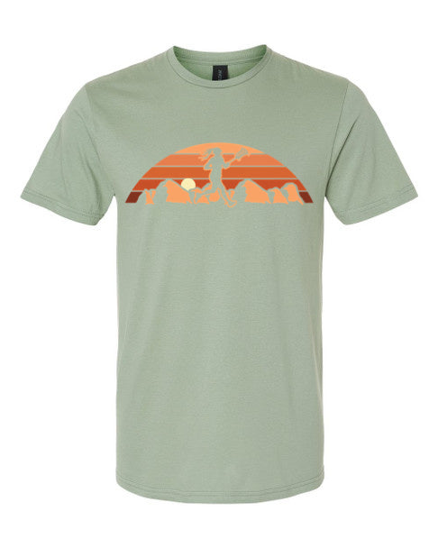 Sage Mtn. Sunset Lacrosse T-shirt-FEMALE Player