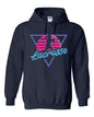 Navy 80's Lacrosse Hoodie-FEMALE Player