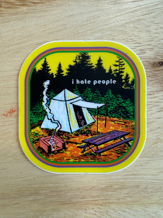 I Hate People Sticker
