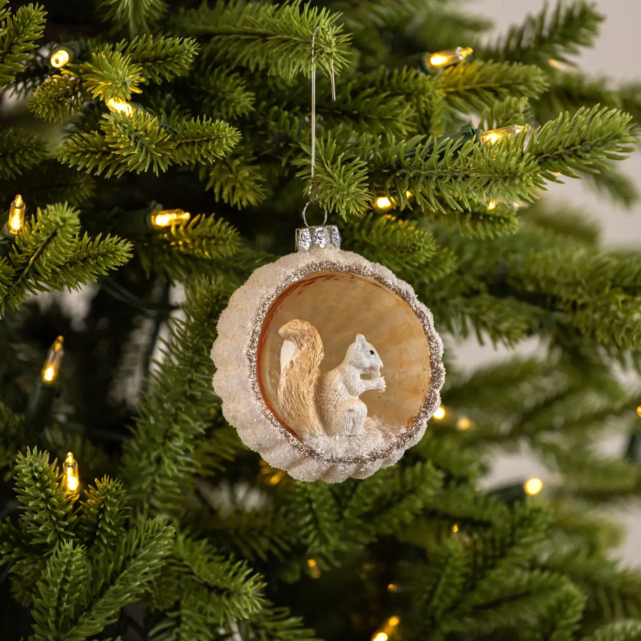 3.5" Glass Squirrel Ornament