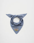 Light Blue Knit Triangle Scarf