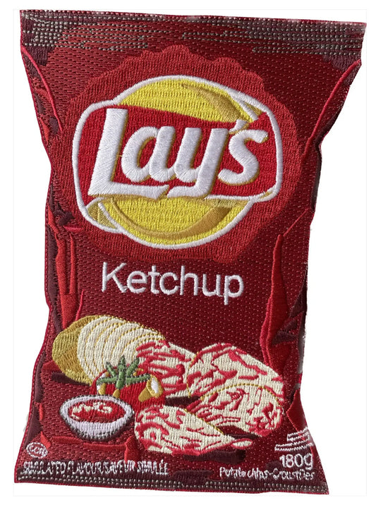 Embroidered “Lay’S Ketchup” Patch