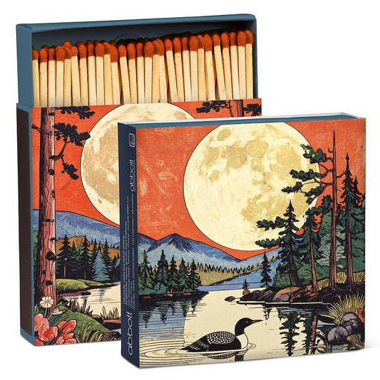 Moonlit Evening Beaver Match Box