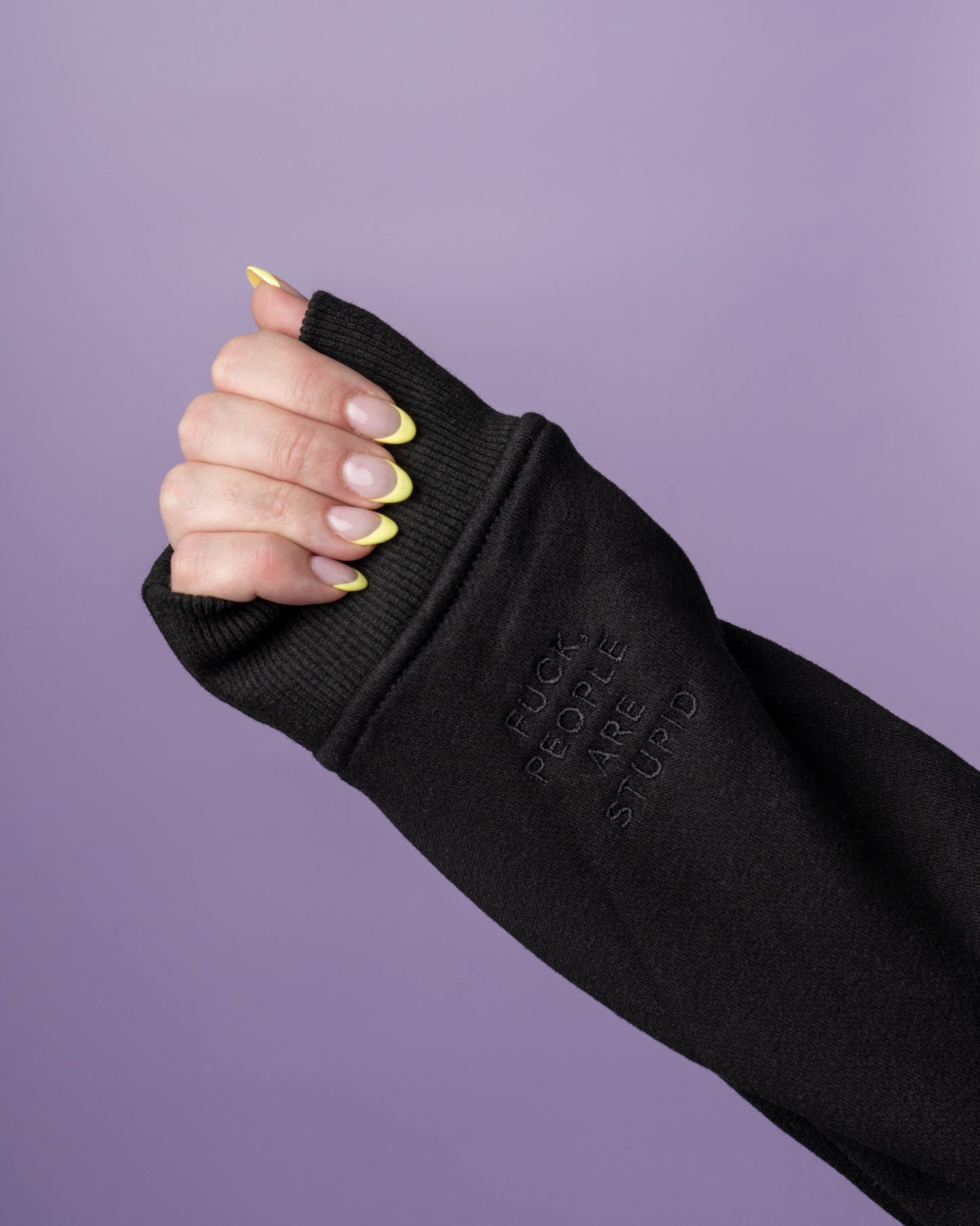 I Hate People Black Hoodie