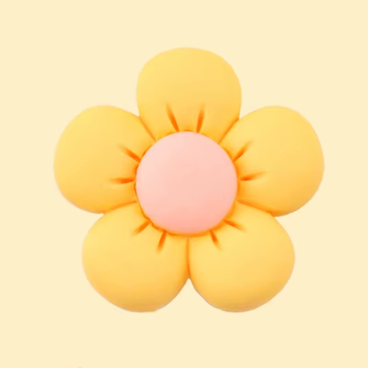 Clog Charms-3D Flowers