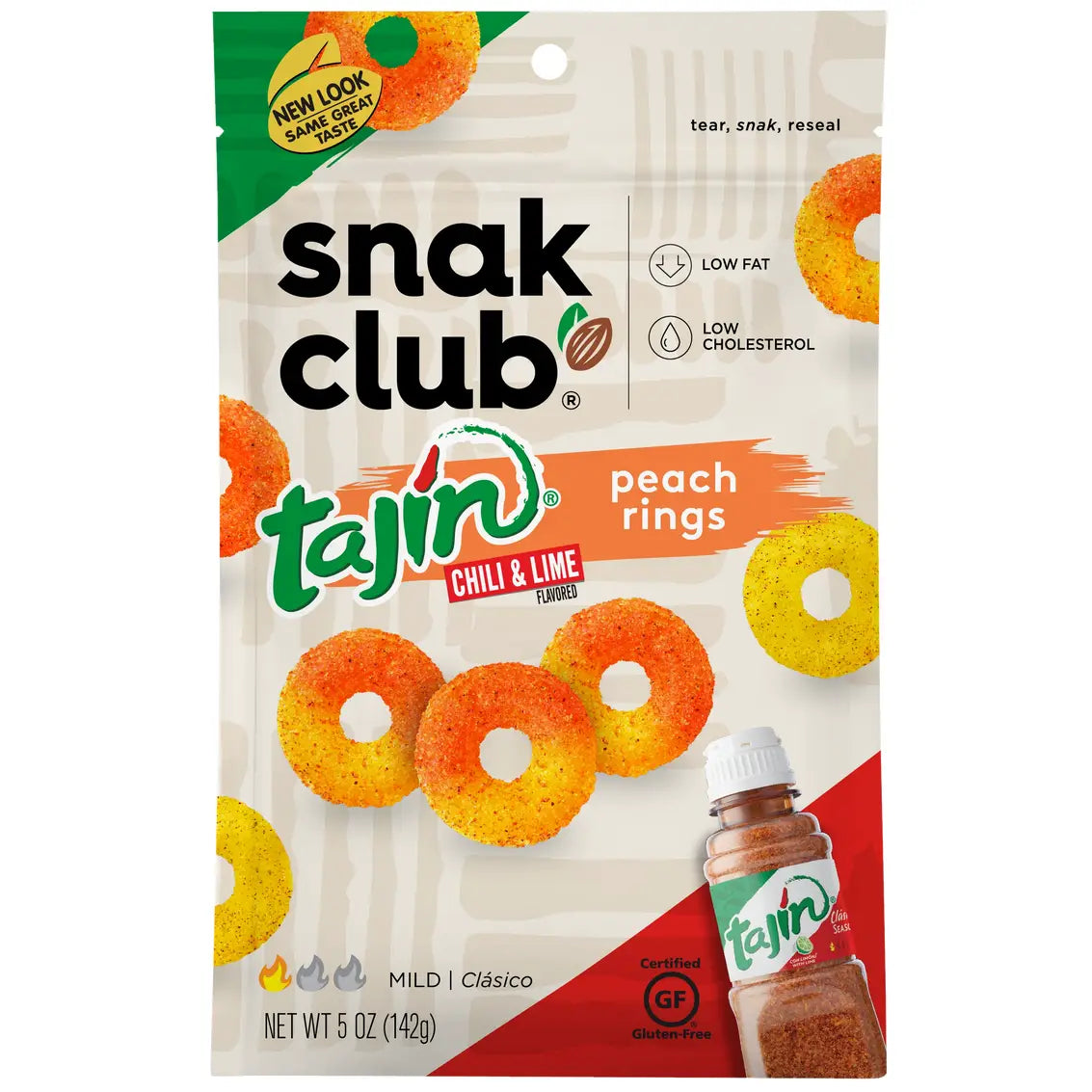 Snak Club Tajin Chili & Lime Peach Rings - 5oz