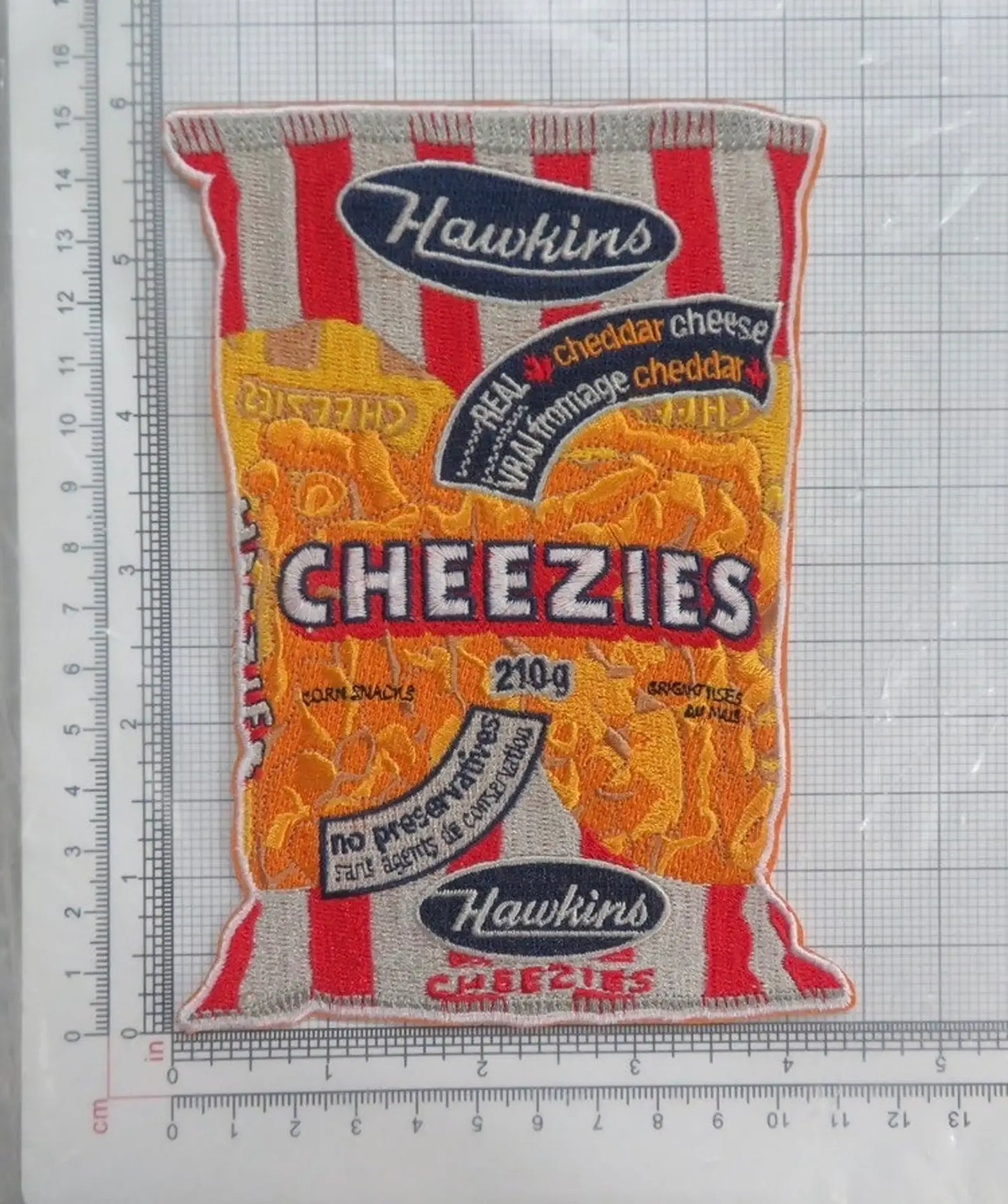 Iron-On 6X4” Embroidered Canadian ”Cheezies” Patch