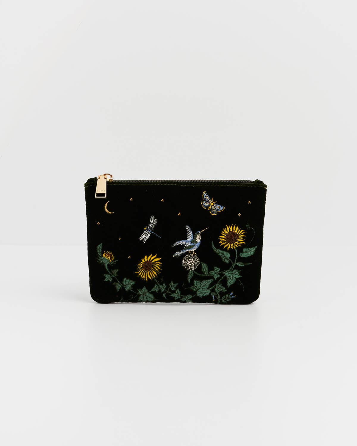Sunflower Embroidered Pouch