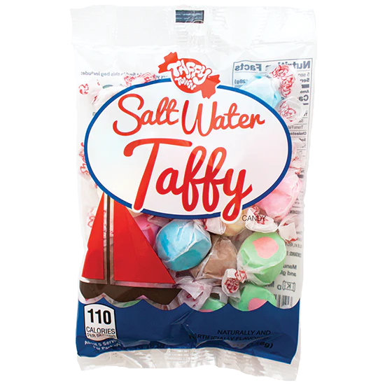 Assorted Salt Water Taffy - 4.5oz bag