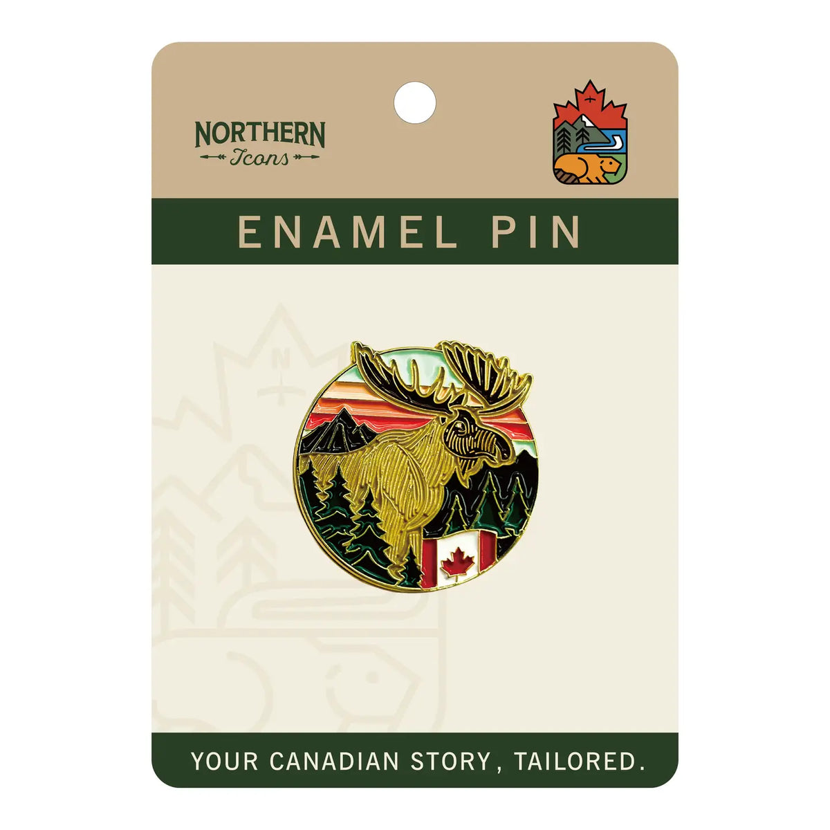 Moose Enamel Pin