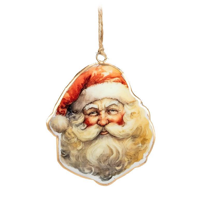 Happy Santa Ornament