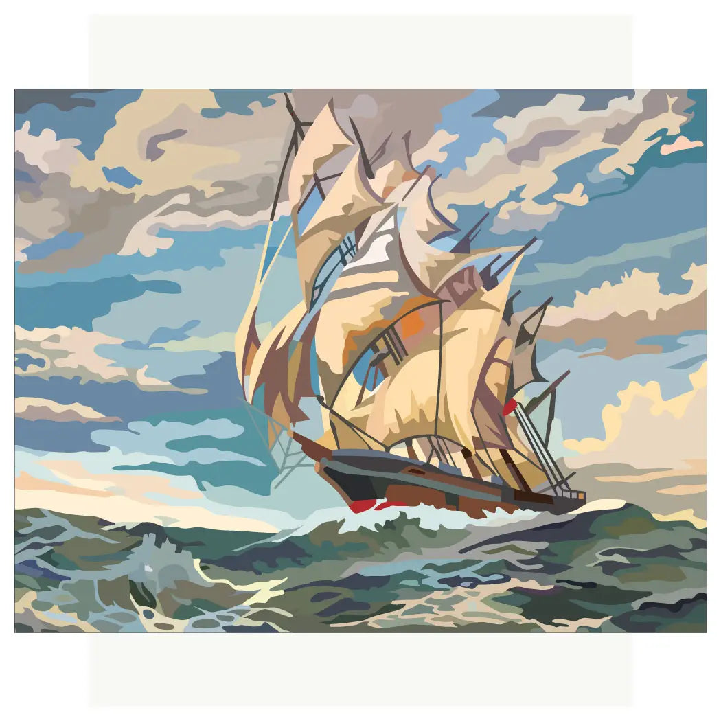Ship Under Sail Magnet