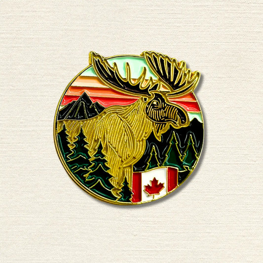 Moose Enamel Pin
