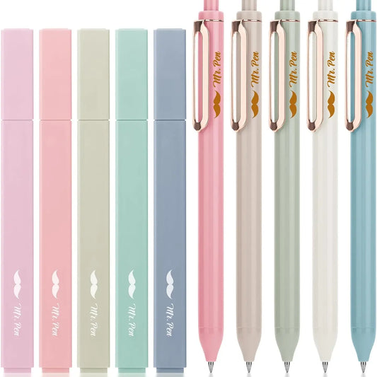 Aesthetic Highlighters & Gel Pens Set