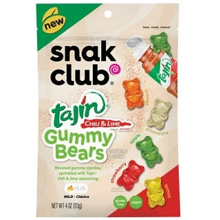 Snak Club Tajin Chili & Lime Gummy Bears - 4oz
