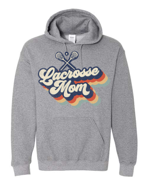 Retro Lacrosse Mom Hoodie