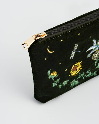 Sunflower Embroidered Pouch