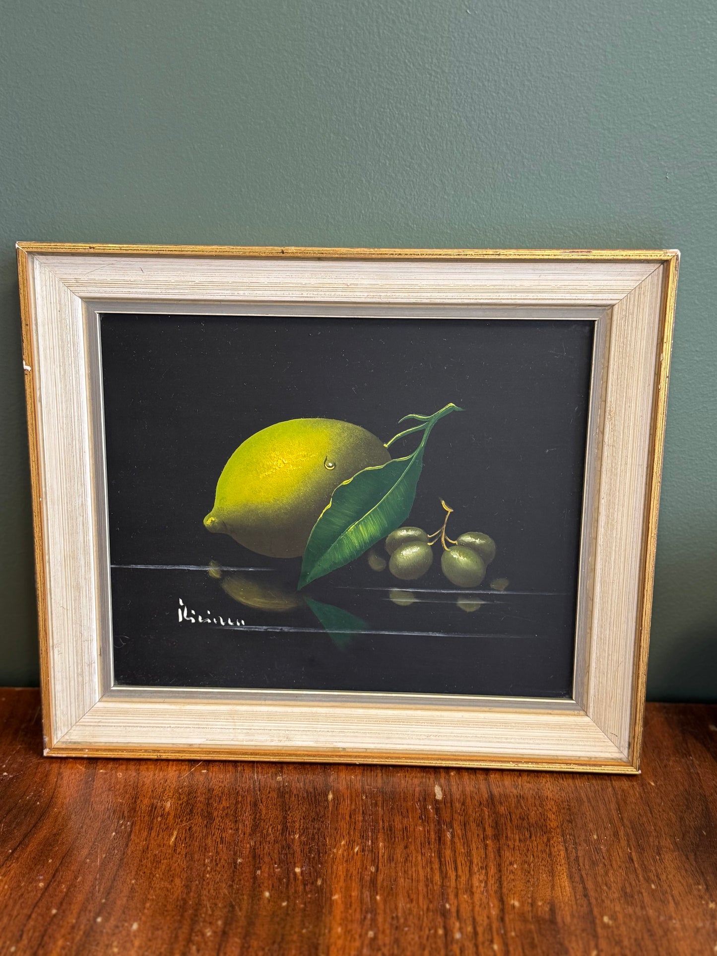Original oil Still Life-Lime