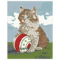 Cat and Ball Magnet