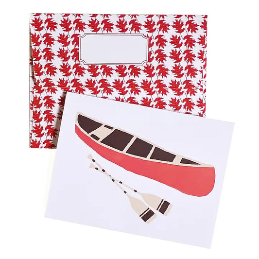 Algonquin Red Canoe Greeting Card