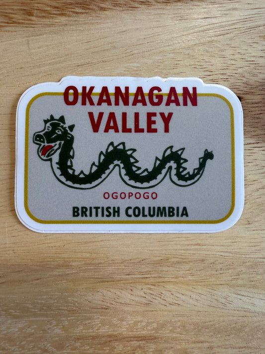 Okanagan Ogopogo Valley Sticker