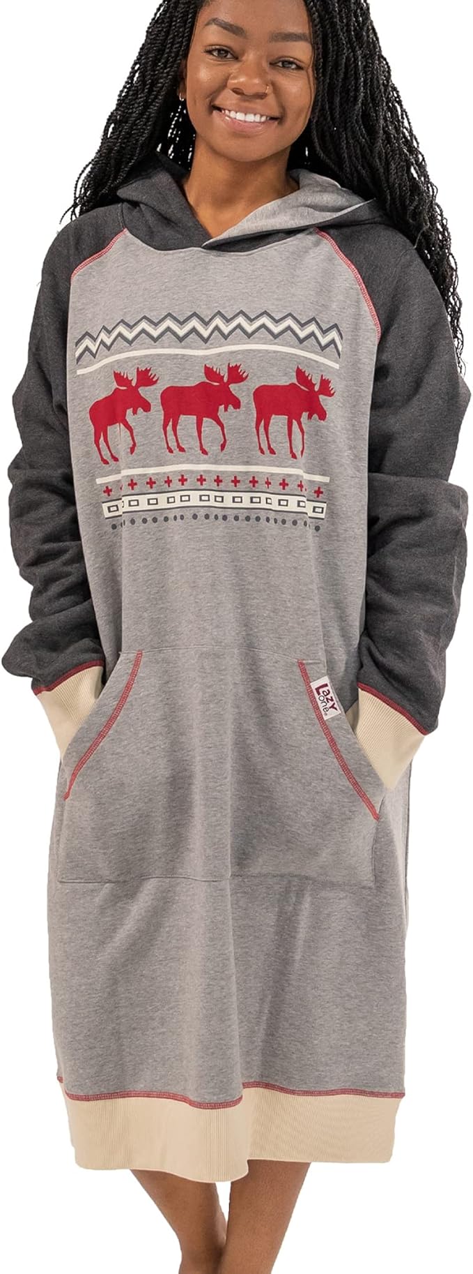 Sleep Hoodie-Cabin Moose