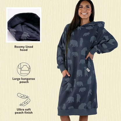 Sleep Hoodie-Midnight Bears