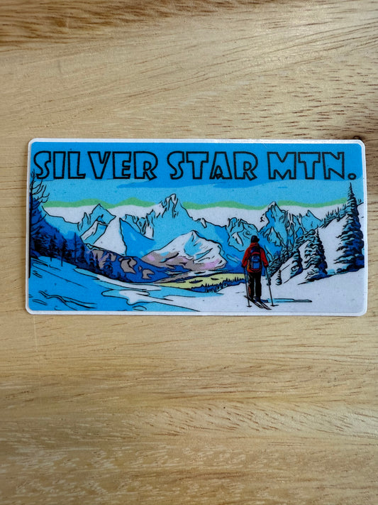 Silver Star Landscape Sticker