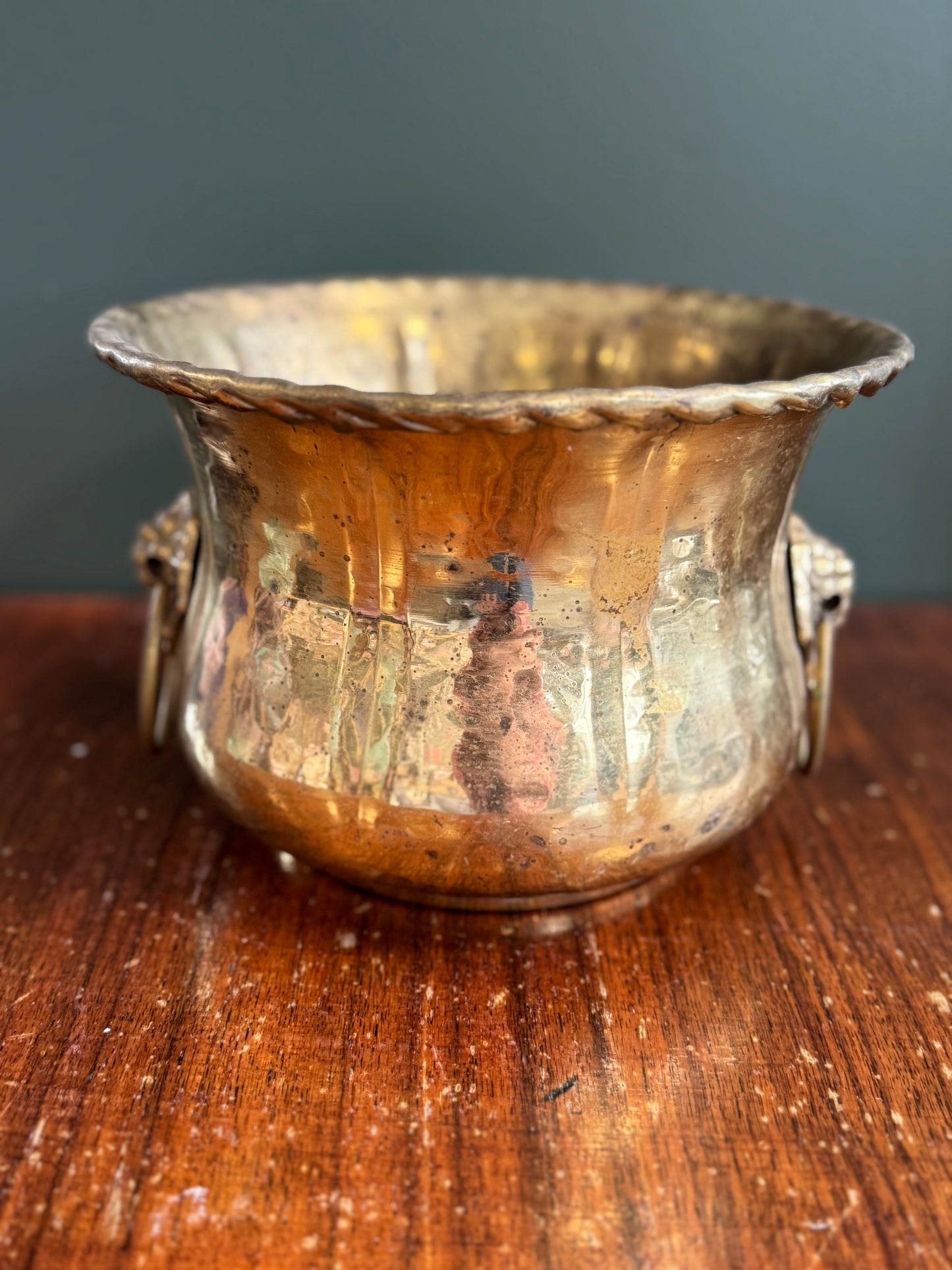 Brass Planter-Grape Handles