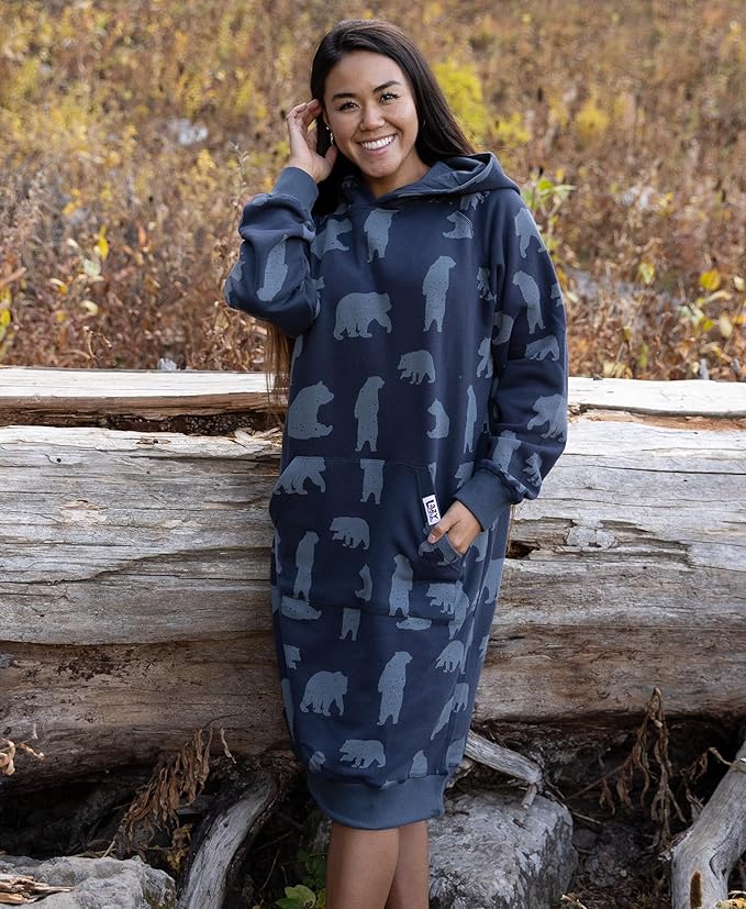Sleep Hoodie-Midnight Bears
