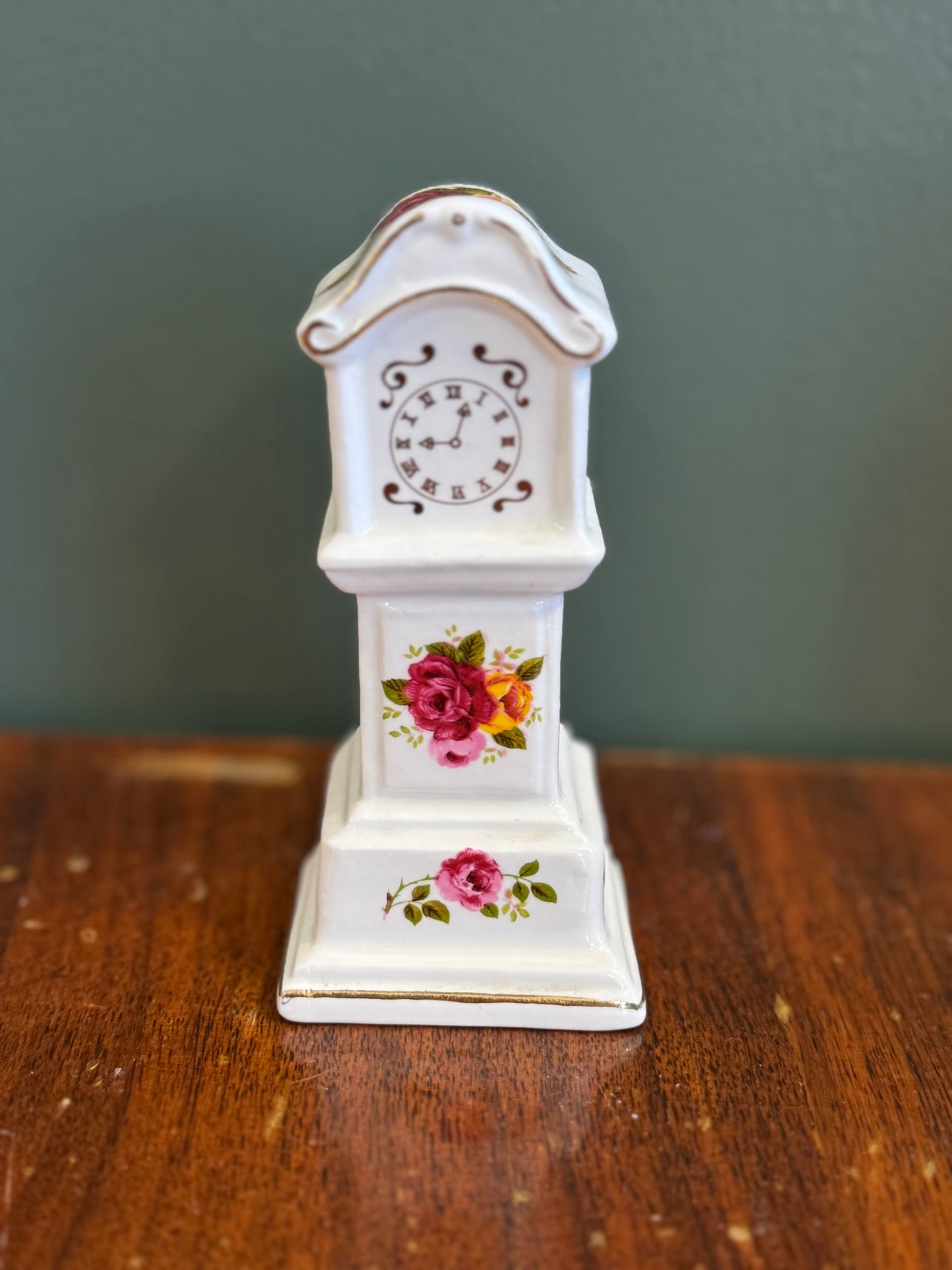Ceramic Dollhouse Grandfather Clock