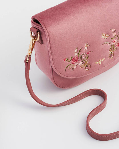 Beth Floral Posy Saddle Bag