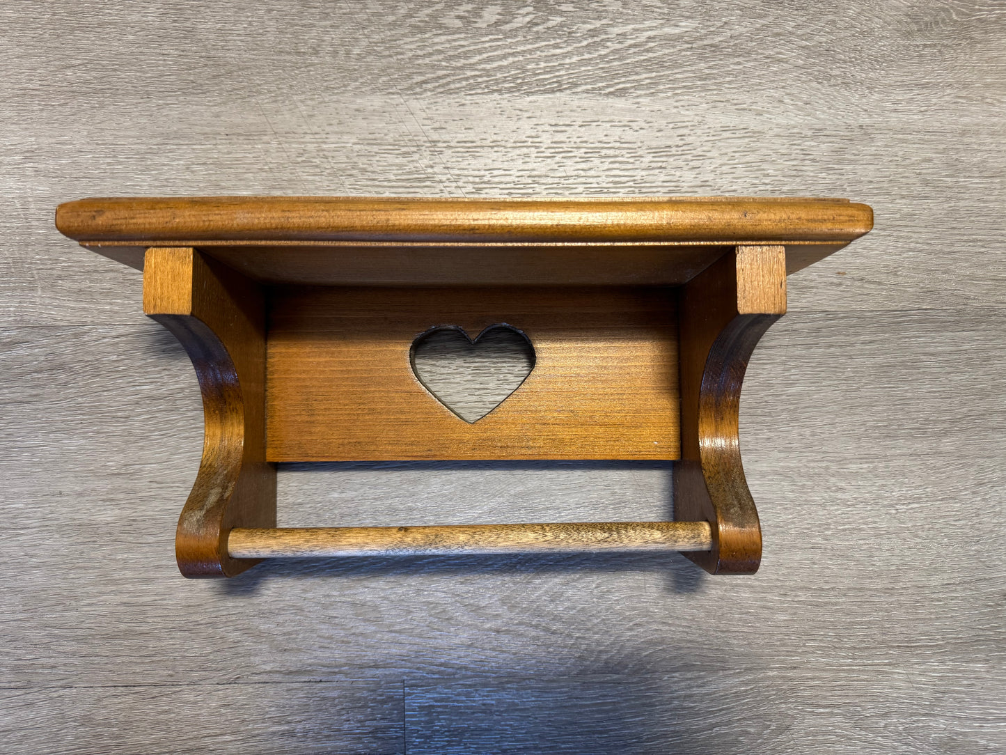 Wooden Heart Shelf