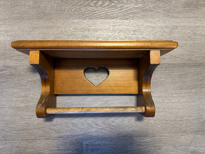 Wooden Heart Shelf