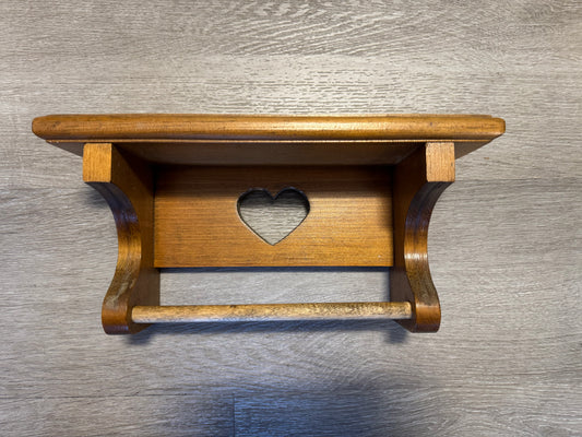 Wooden Heart Shelf