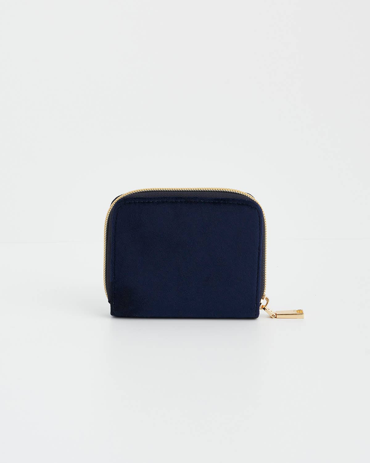 Floral Navy Velvet Purse
