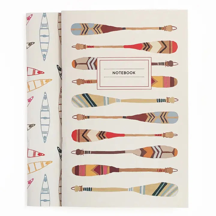 Canoe & Paddle Notebook-Set of 2