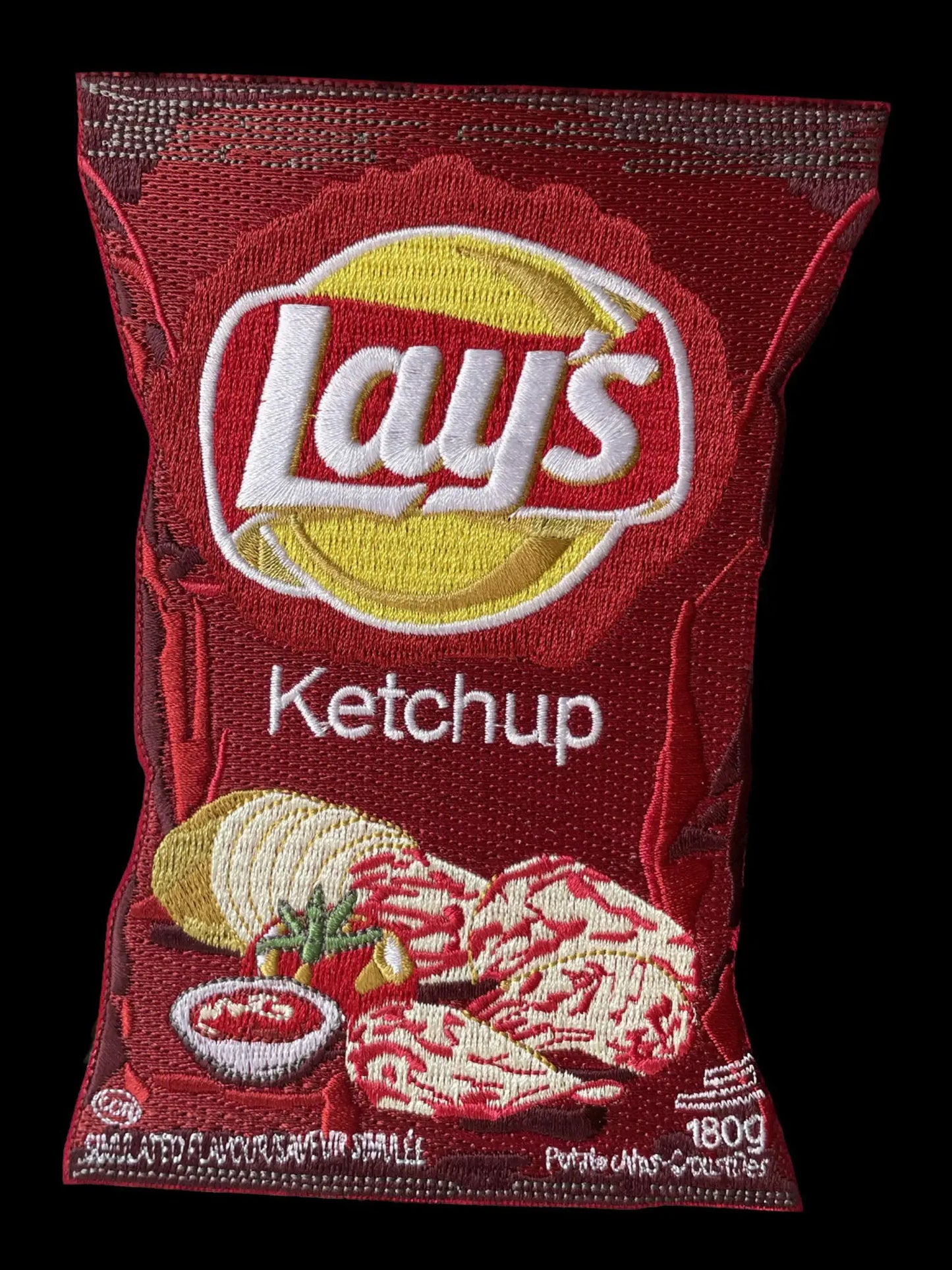 Embroidered “Lay’S Ketchup” Patch