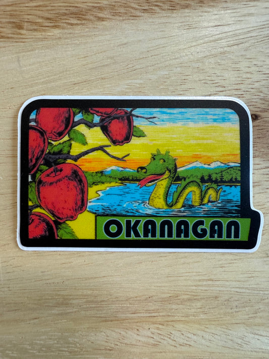 Okanagan Ogopogo Apples Sticker