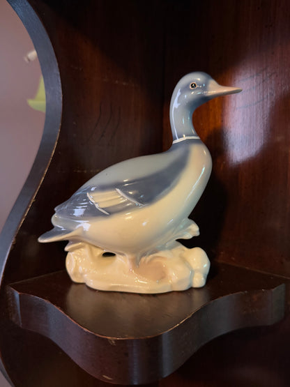 Blue Ceramic Duck