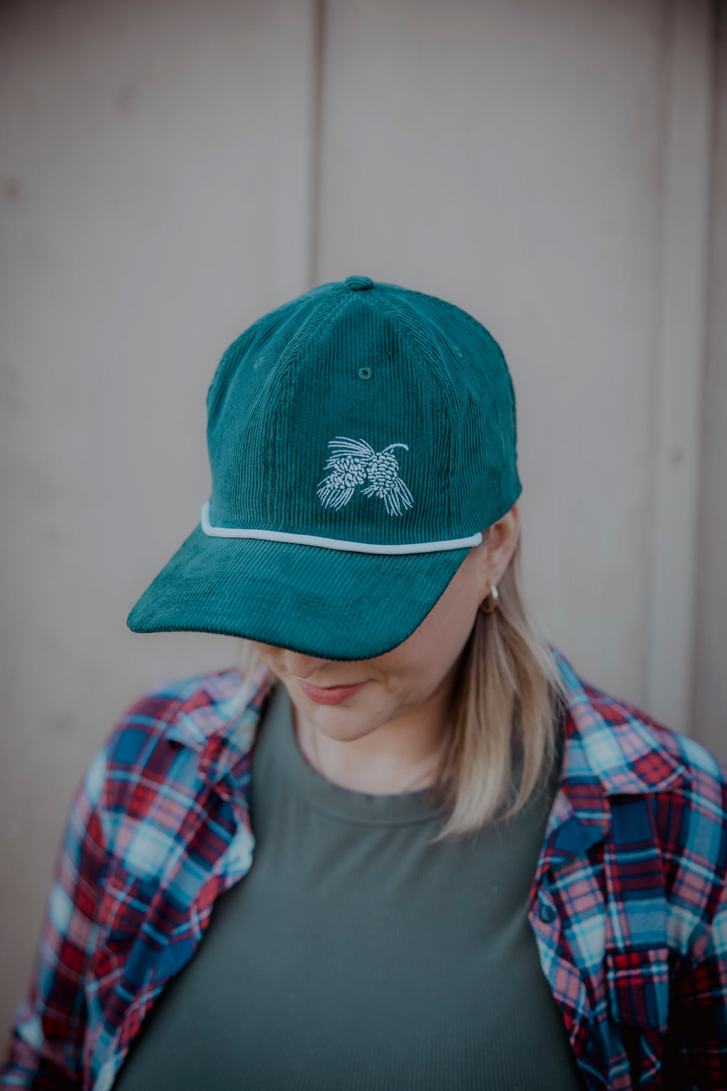 Evergreen Corduroy Dad Hat