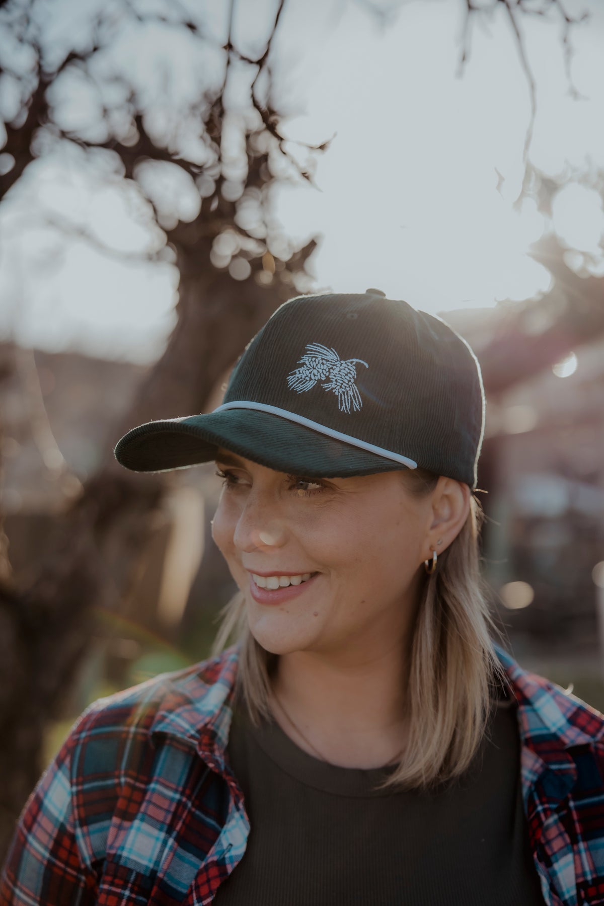 Evergreen Corduroy Dad Hat