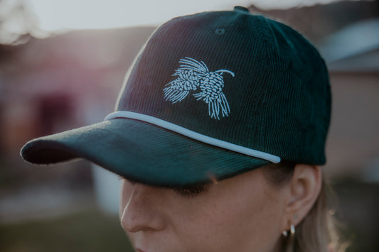Evergreen Corduroy Dad Hat