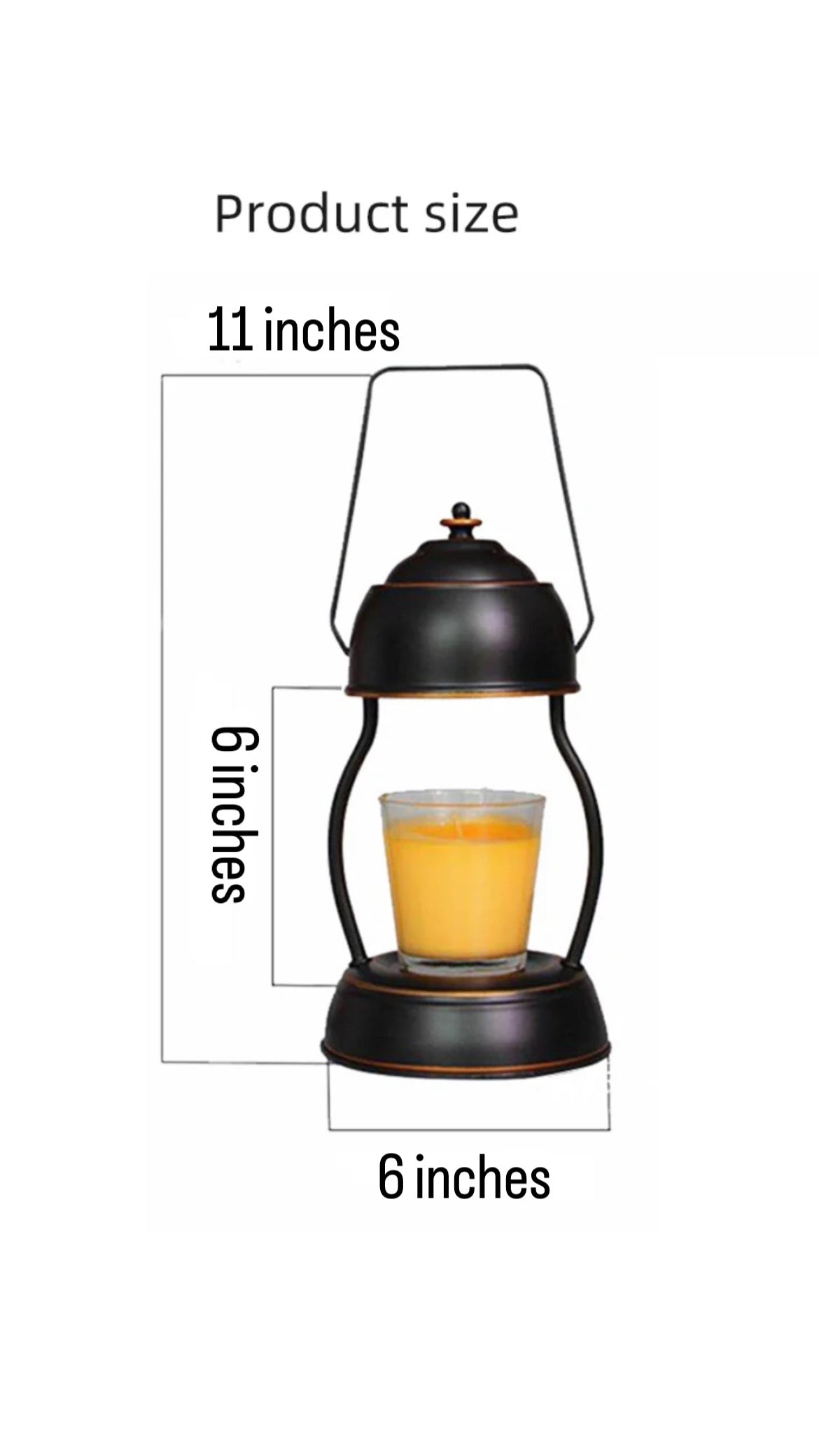 Lantern Candle Warmer Black