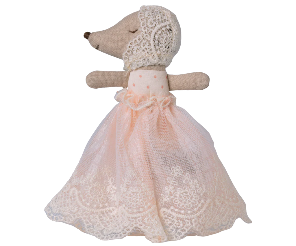 Baby Mouse in Gown - Powder